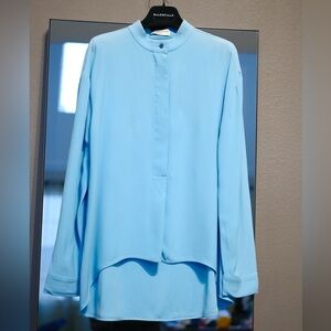 Balenciaga women oversize silk Blouse